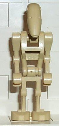LEGO Minifigure -- Battle Droid Tan without Back Plate-Star Wars / Star Wars Episode 1 -- SW001B -- Creative Brick Builders